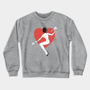 Lady balloon heart Crewneck Sweatshirt